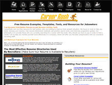 Tablet Screenshot of careerrush.com